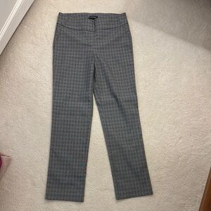 Hilary Radley Gray Checkered Skinny Pants